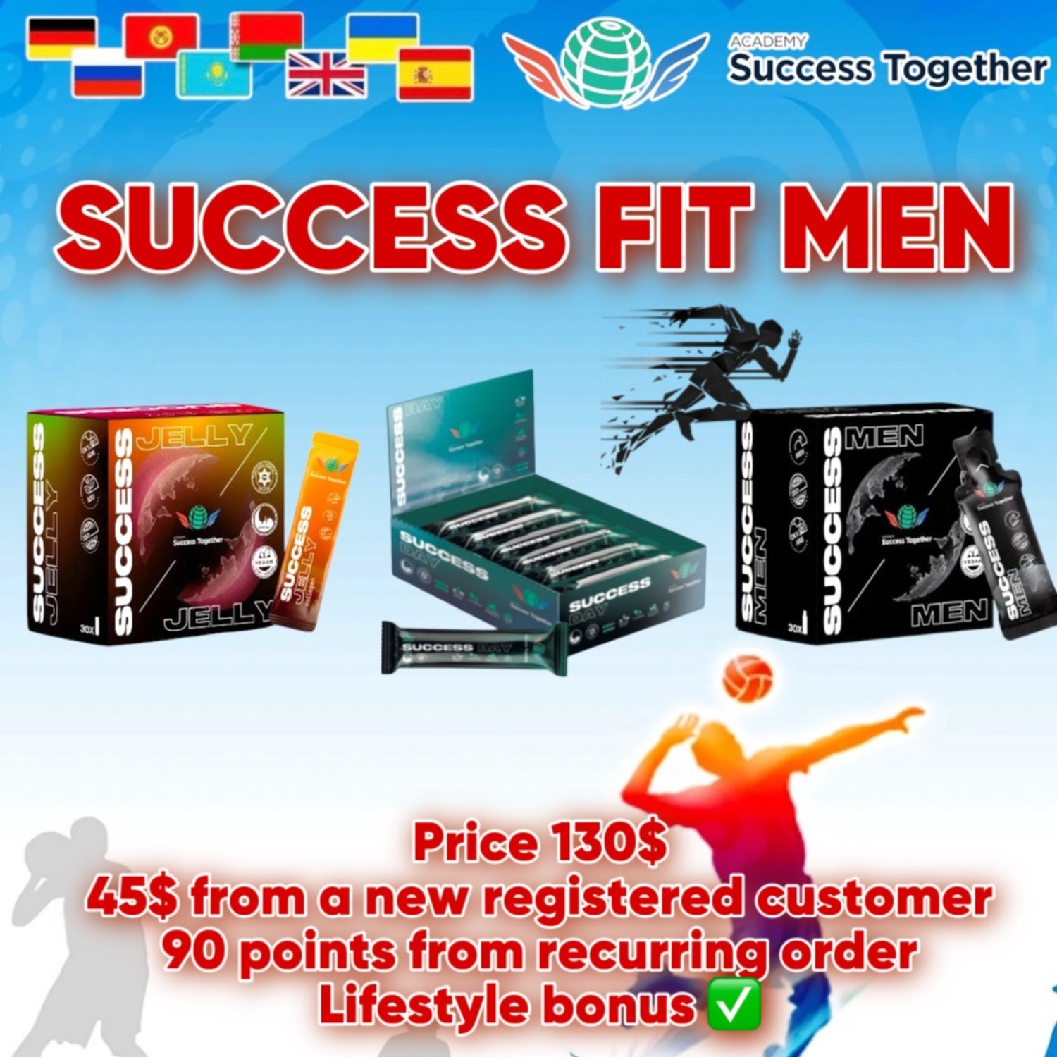 Success Jelly + Success Bar +Success Men
