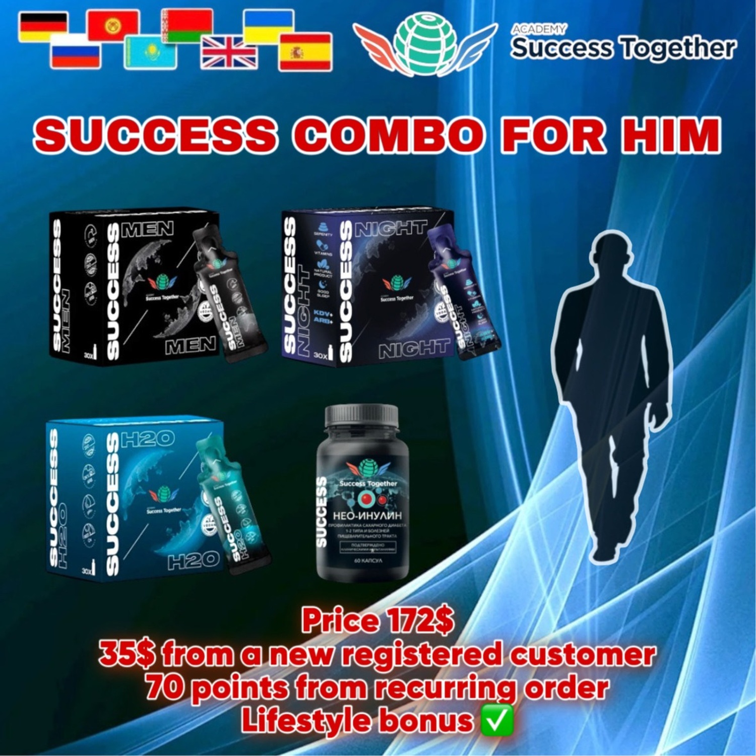 Success Men + Success Night + Success H2O + Neo Innulin