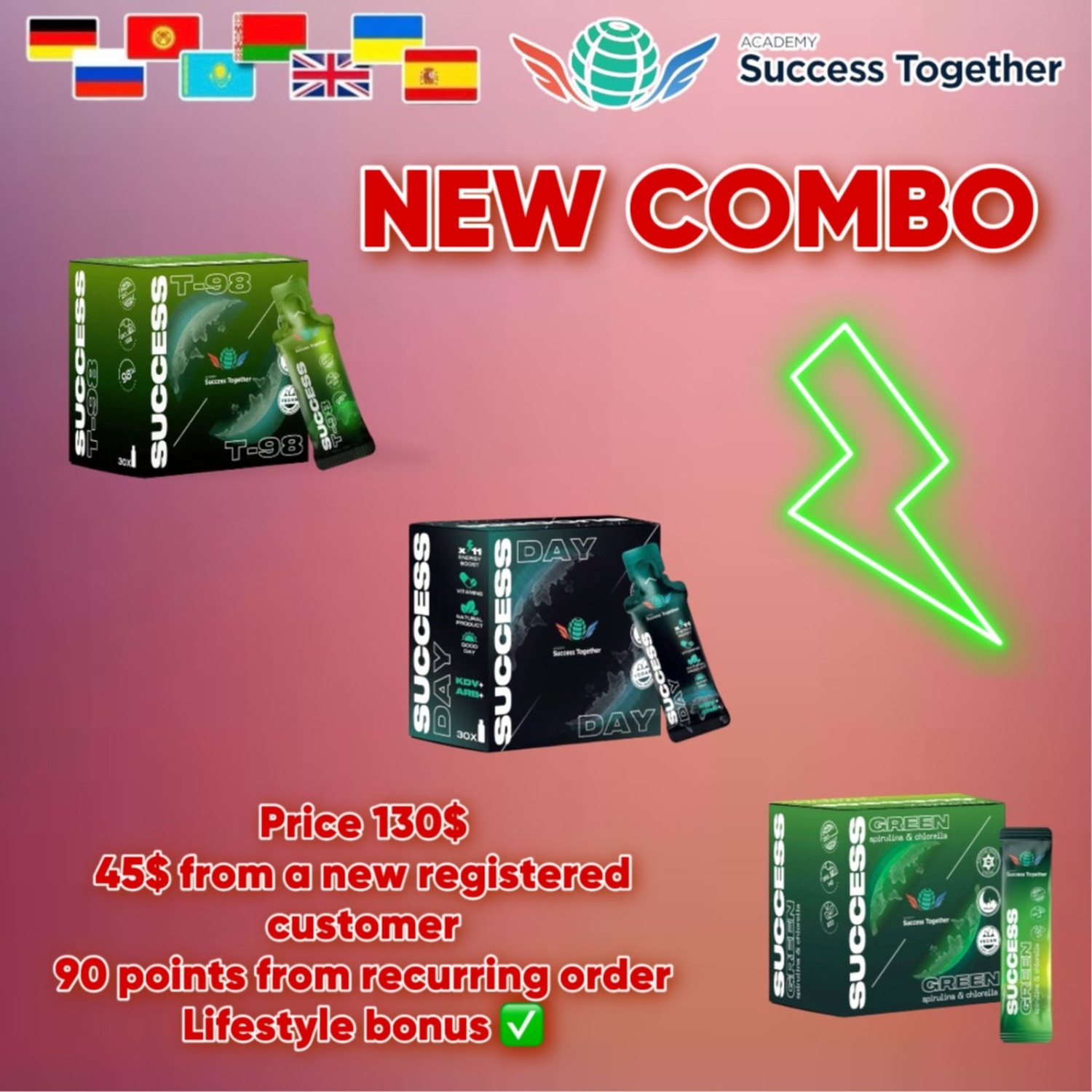 Success T98 + Success Day + Success Green