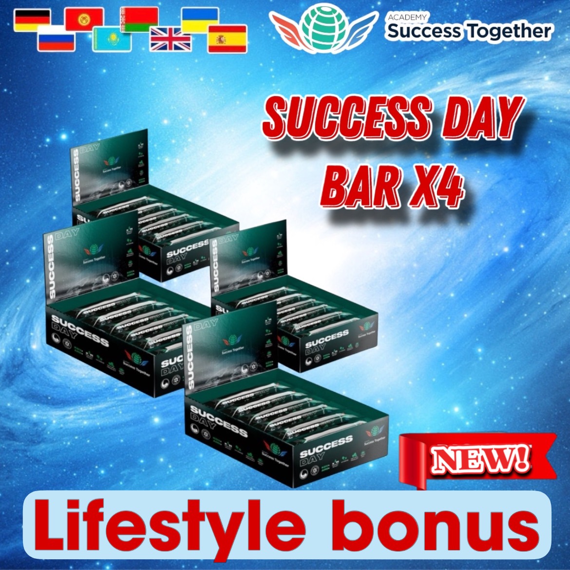 New Success Day Bar x4