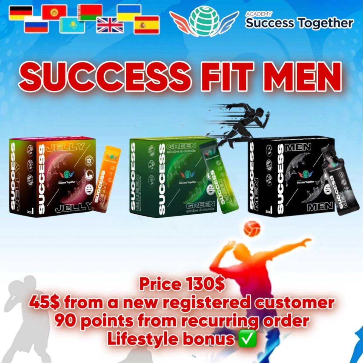 Success Jelly + Success Green +Success Men