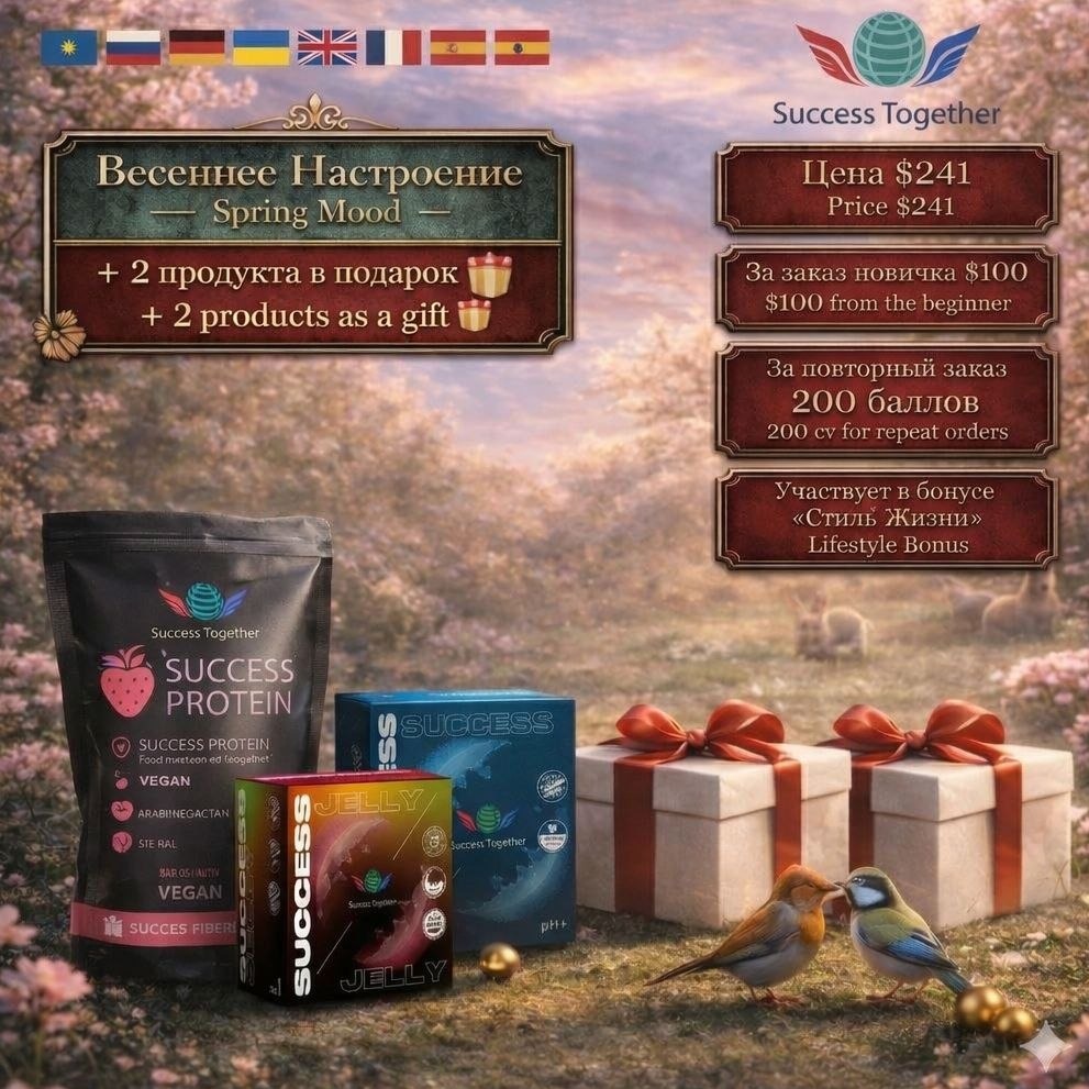 Strawberry Protein + Success Jelly + H2O  = 2 Surprises