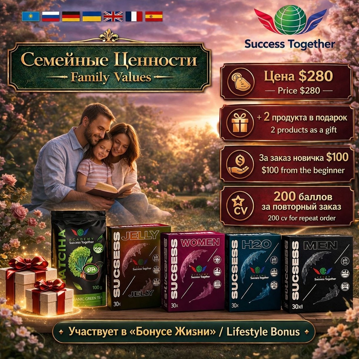 Matcha + Success Jelly + Success Women + Success H2O + Success Men = 2 surprises